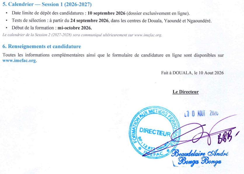 Concours CAMRAIL 1