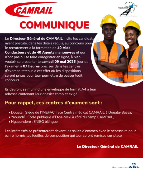 Concours CAMRAIL 1