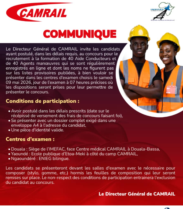 Concours CAMRAIL 1